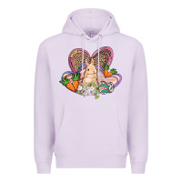 Lilac Easter heart Easter Day Premium Hoodie - HowdyJamesFarm