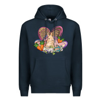 Navy Easter heart Easter Day Premium Hoodie - HowdyJamesFarm