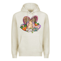 Oatmeal Heather Easter heart Easter Day Premium Hoodie - HowdyJamesFarm