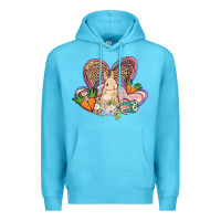 Ocean Blue Easter heart Easter Day Premium Hoodie - HowdyJamesFarm