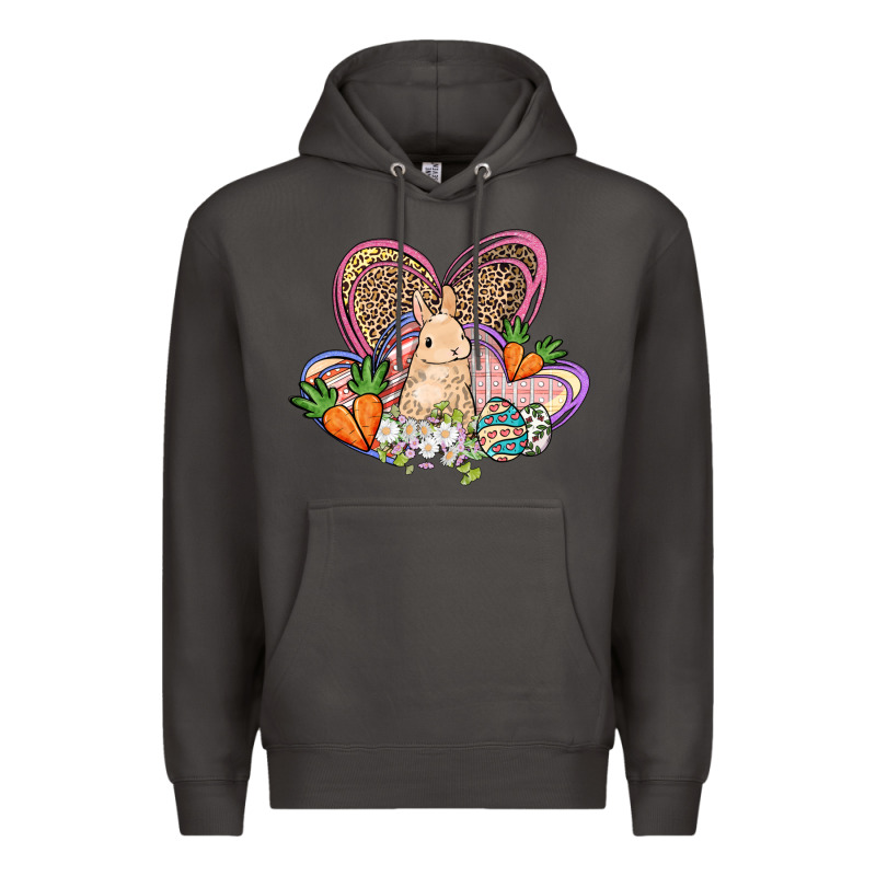 Easter Heart Easter Day Premium Hoodie by HowdyJamesFarm | Teevron
