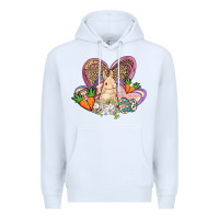 White Easter heart Easter Day Premium Hoodie - HowdyJamesFarm