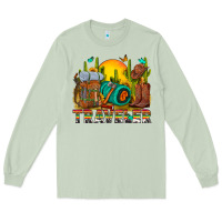 Matcha western traveler cowboy Long Sleeve Tee - NancyCooperArtShop