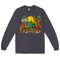 Smoke western traveler cowboy Long Sleeve Tee - NancyCooperArtShop