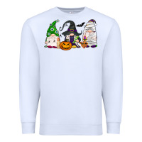 White Halloween gnomes Premium Sweatshirt - NancyCooperArtShop