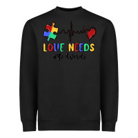 Black love needs no words Heavyweight Sweatshirt - MaliasSmallBusiness