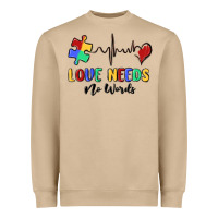 Mushroom love needs no words Heavyweight Sweatshirt - MaliasSmallBusiness