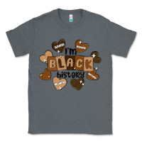 Charcoal Heather i am black history Classic Tee - MaliasSmallBusiness