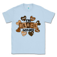 Dusty Blue i am black history Classic Tee - MaliasSmallBusiness