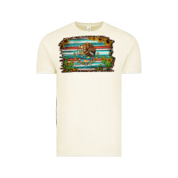 Vintage Arctic cactus turquoise serape leopard mexican flag Vintage Tee - Jasminsmagicworld