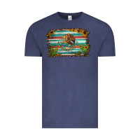 Vintage Denim cactus turquoise serape leopard mexican flag Vintage Tee - Jasminsmagicworld