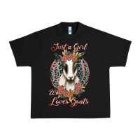 Black just a girl who loves goats Urban Heavy Tee - Jasminsmagicworld
