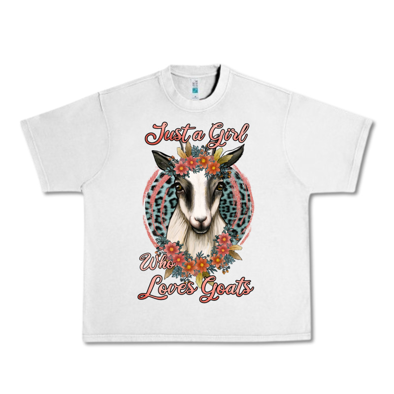 Just A Girl Who Loves Goats Urban Heavy Tee by Jasminsmagicworld | Teevron