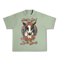 Oil Green just a girl who loves goats Urban Heavy Tee - Jasminsmagicworld