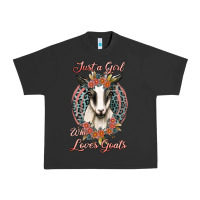 Pigment Black just a girl who loves goats Urban Heavy Tee - Jasminsmagicworld