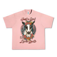 Salmon just a girl who loves goats Urban Heavy Tee - Jasminsmagicworld