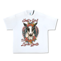White just a girl who loves goats Urban Heavy Tee - Jasminsmagicworld