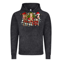 Vintage Black Merry Christmas Y'all Heifers Vintage Hoodie - RanaPortraitStore
