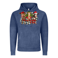 Vintage Denim Merry Christmas Y'all Heifers Vintage Hoodie - RanaPortraitStore