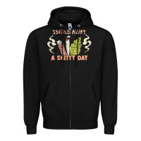 Black smoke away a sh tty day Zipper Hoodie - Artiststas