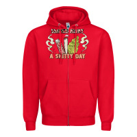 Red smoke away a sh tty day Zipper Hoodie - Artiststas