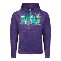 Cloud Purple winter christmas gnomes coffee cups Vintage Hoodie - Jasminsmagicworld