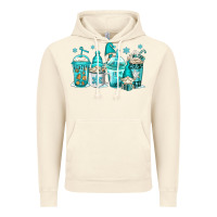 Vintage Artic winter christmas gnomes coffee cups Vintage Hoodie - Jasminsmagicworld