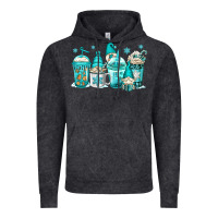 Vintage Black winter christmas gnomes coffee cups Vintage Hoodie - Jasminsmagicworld