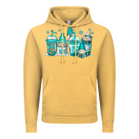 Vintage Mustard winter christmas gnomes coffee cups Vintage Hoodie - Jasminsmagicworld