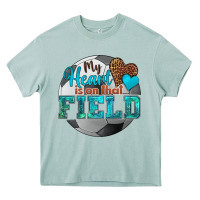 Arona my heart is on that field soccer Heavy Core Tee - HRA Design Shop