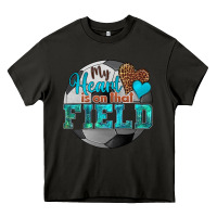 Asphalt my heart is on that field soccer Heavy Core Tee - HRA Design Shop