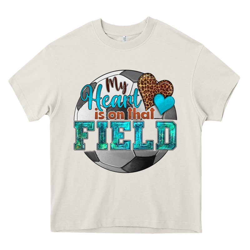 My Heart Is On That Field Soccer Heavy Core Tee by HRA Design Shop | Teevron