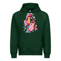 Forest Green Cancer high heels Breast Cancer Urban Hoodie - FaDigitalArtStudio