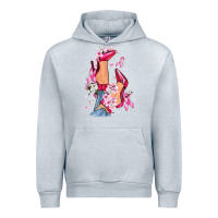 Heather Grey Cancer high heels Breast Cancer Urban Hoodie - FaDigitalArtStudio