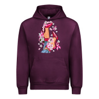 Mauve Wine Cancer high heels Breast Cancer Urban Hoodie - FaDigitalArtStudio