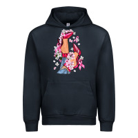 Navy Cancer high heels Breast Cancer Urban Hoodie - FaDigitalArtStudio