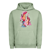 Pigment Oil Green Cancer high heels Breast Cancer Urban Hoodie - FaDigitalArtStudio