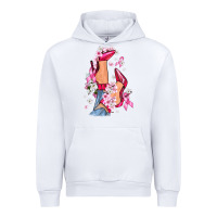 White Cancer high heels Breast Cancer Urban Hoodie - FaDigitalArtStudio