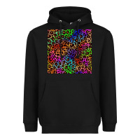 Black Pride leopard seamless pattern Heavyweight Hoodie - NancyCooperArtShop