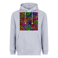 Heather Grey Pride leopard seamless pattern Heavyweight Hoodie - NancyCooperArtShop