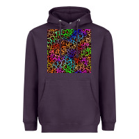 Plum Pride leopard seamless pattern Heavyweight Hoodie - NancyCooperArtShop