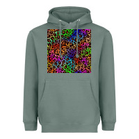 Sage Pride leopard seamless pattern Heavyweight Hoodie - NancyCooperArtShop