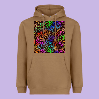 Pride Leopard Seamless Pattern Heavyweight Hoodie Designed By Nancycooperartshop