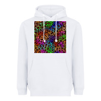 White Pride leopard seamless pattern Heavyweight Hoodie - NancyCooperArtShop