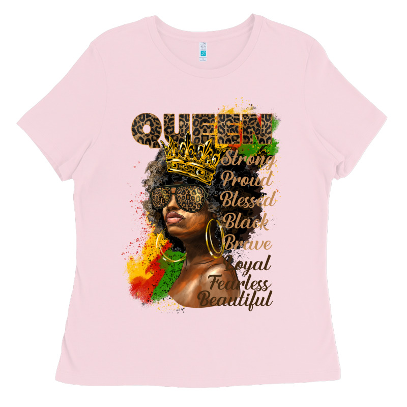Afro Queen Juneteenth Ladies Tee by HRA Design Shop | Teevron