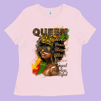 Afro Queen Juneteenth Ladies Tee Designed By Hra Design Shop