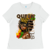 White afro queen juneteenth Ladies Tee - HRA Design Shop