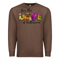 Chestnut For the love of Halloween Premium Sweatshirt - NancyCooperArtShop