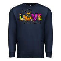Navy For the love of Halloween Premium Sweatshirt - NancyCooperArtShop