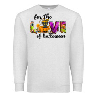 Oatmeal Heather For the love of Halloween Premium Sweatshirt - NancyCooperArtShop